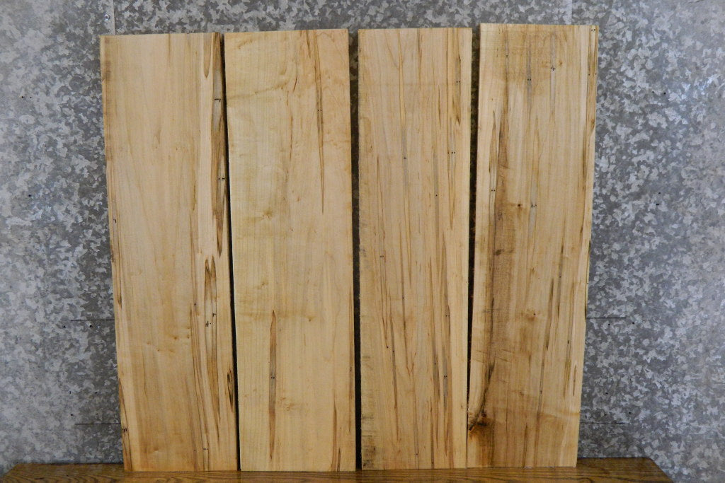 4- Ambrosia Maple Kiln Dried Rustic Craft Pack 11433-11436
