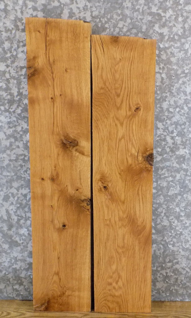 2- Reclaimed Kiln Dried White Oak Lumber Pack/Wood Shelf Slabs 11439-11440