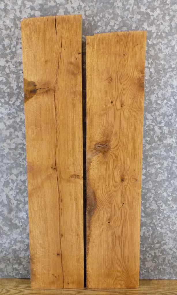2- Reclaimed Kiln Dried White Oak Lumber Pack/Wood Shelf Slabs 11439-11440