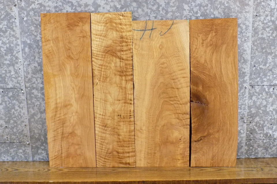 4- Figured White Oak Kiln Dried Rustic Craft Pack/Lumber Boards