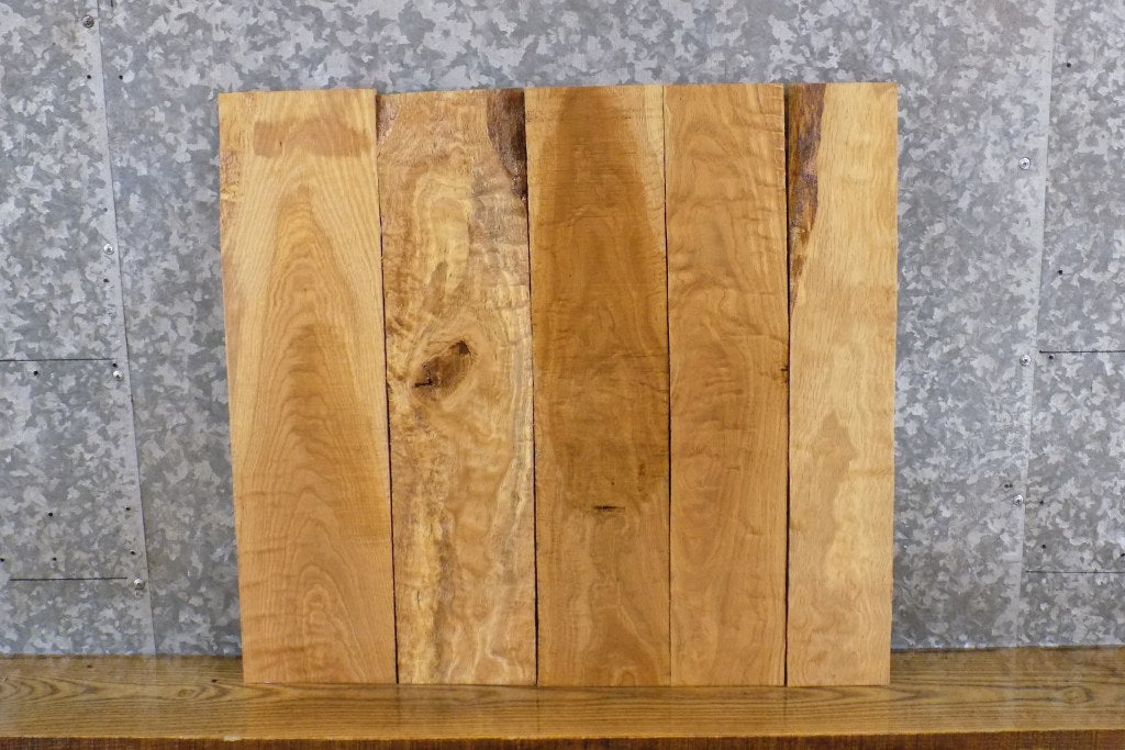 5- Salvaged Kiln Dried Figured White Oak Lumber Boards/Craft Pack 11533-11534