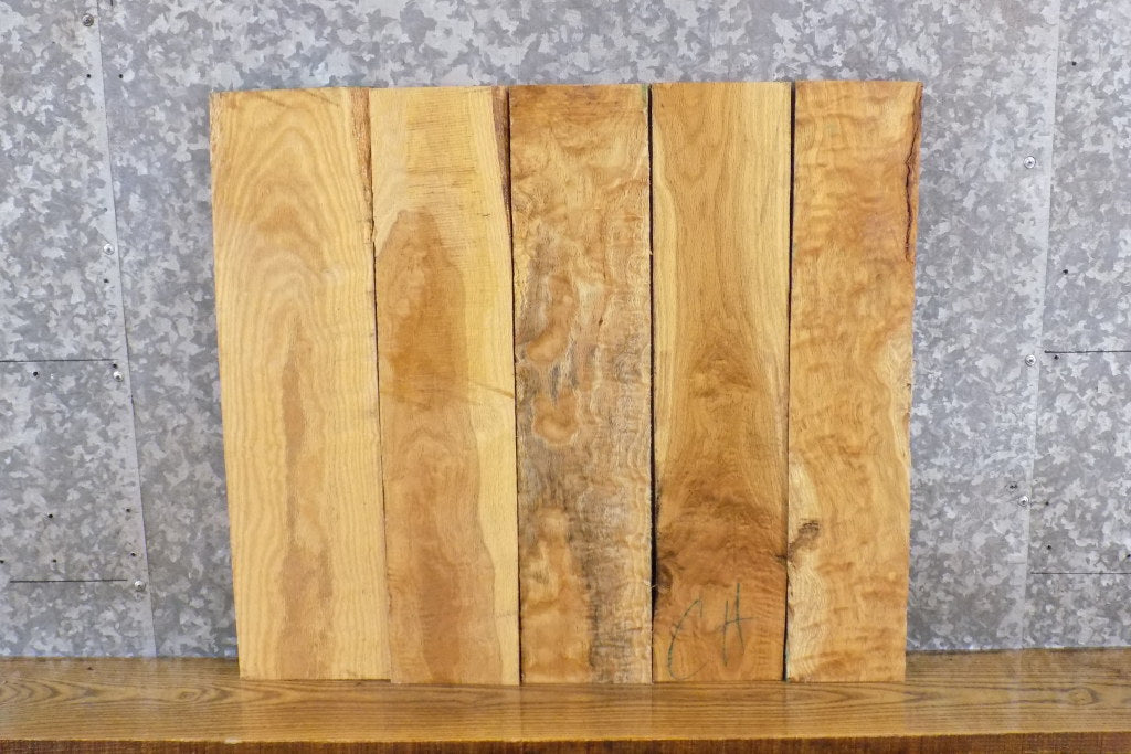 5- Reclaimed Kiln Dried Figured White Oak Lumber Boards 11536-11537