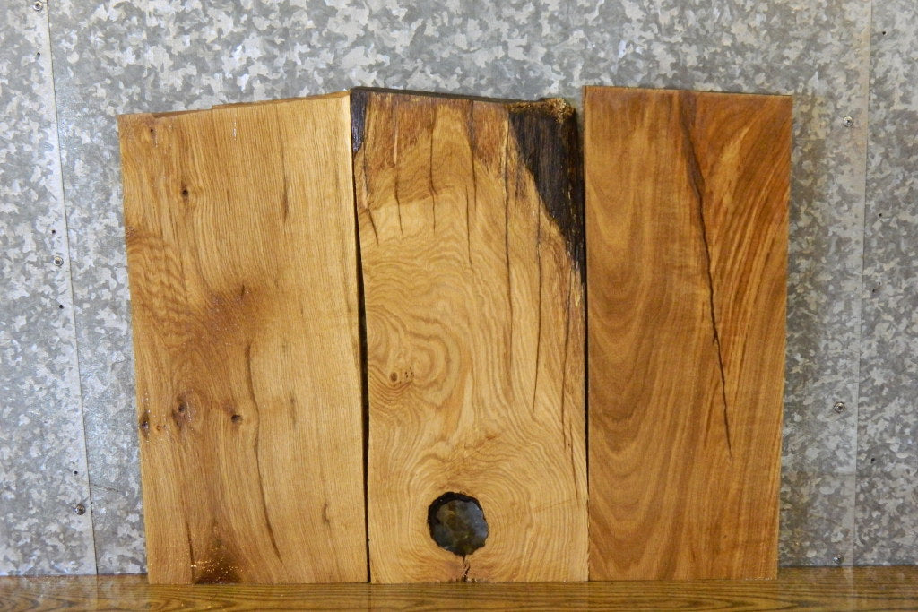 3- Kiln Dried Lumber Boards/Rustic White Oak Craft Pack 11587-11589