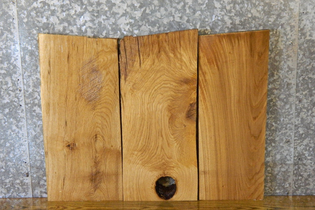 3- Kiln Dried Lumber Boards/Rustic White Oak Craft Pack 11587-11589