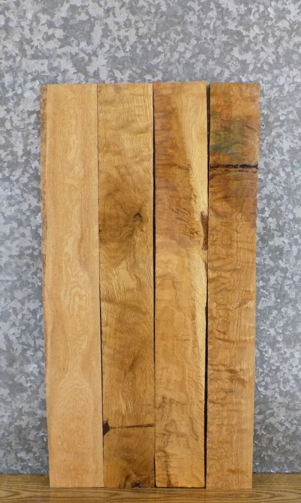 4- Figured White Oak Kiln Dried Salvaged Lumber Boards/Craft Pack 11615-11616