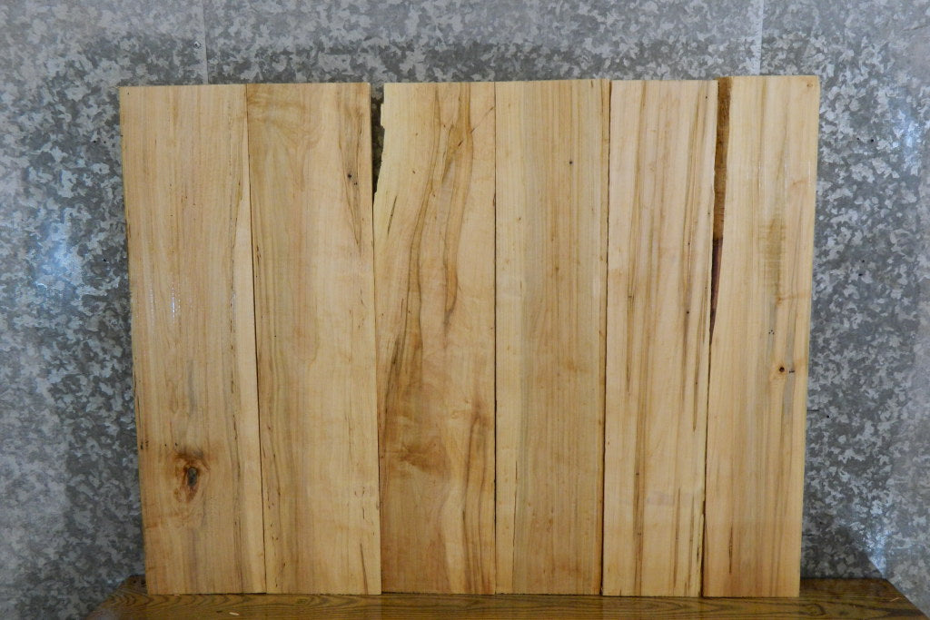 6- Salvaged Kiln Dried Ambrosia Maple Lumber Boards 11829-11834