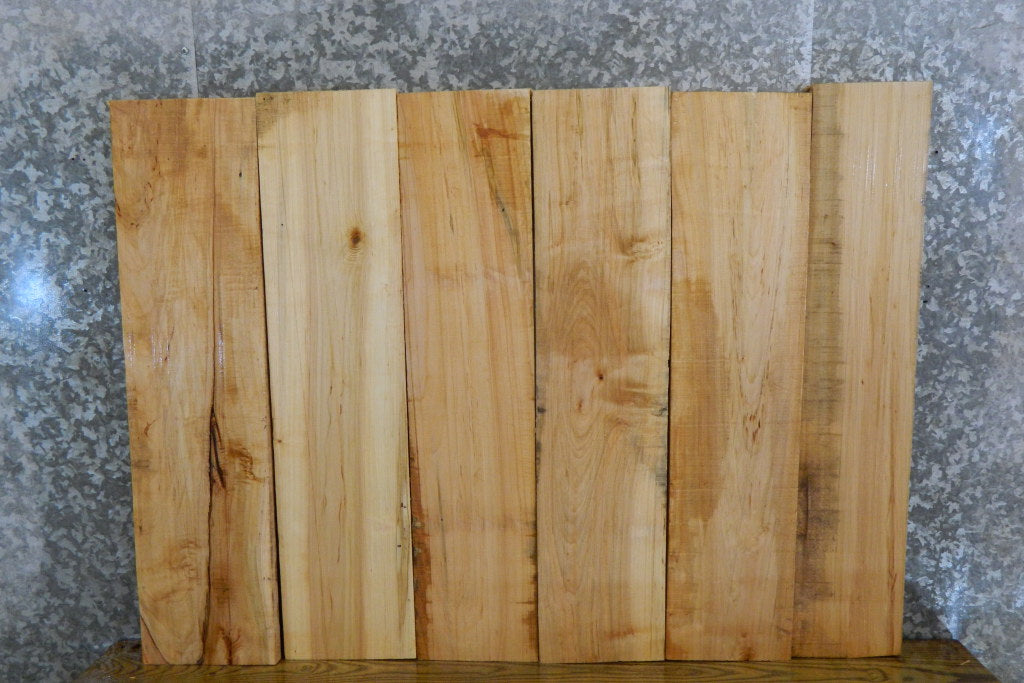 6- Reclaimed Kiln Dried Ambrosia Maple Lumber Boards 11835-11840