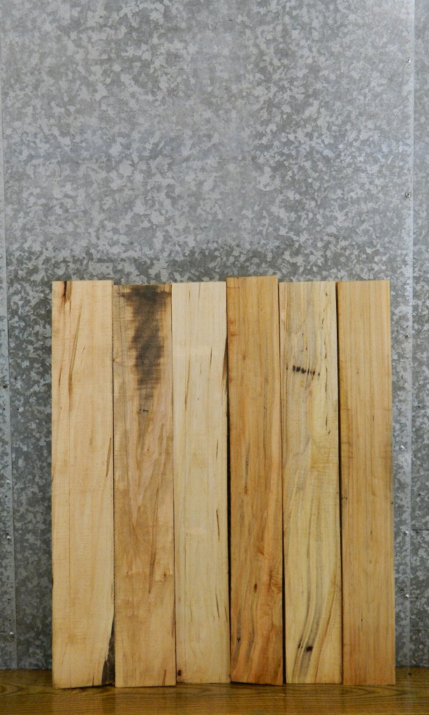 6- Kiln Dried Ambrosia Maple Salvaged Lumber Boards 11847-11852