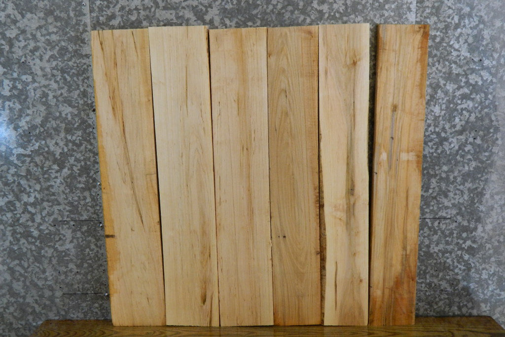 6- Kiln Dried Salvaged Ambrosia Maple Lumber Boards 11893-11894