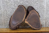 Thumbnail for 2- Salvaged Oval Cut Live Edge Black Walnut Craft Pack Slabs 12188-12189