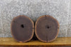 Thumbnail for 2- Black Walnut Live Edge Rustic Round Cut Centerpiece Wood Slabs 12219-12220