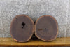 Thumbnail for 2- Black Walnut Natural Edge Rustic Round Cut Clock Plaque Slabs 12221-12222