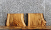 Thumbnail for 2- Oak Live Edge Taxidermy Mounts/End Tables 12834-12835