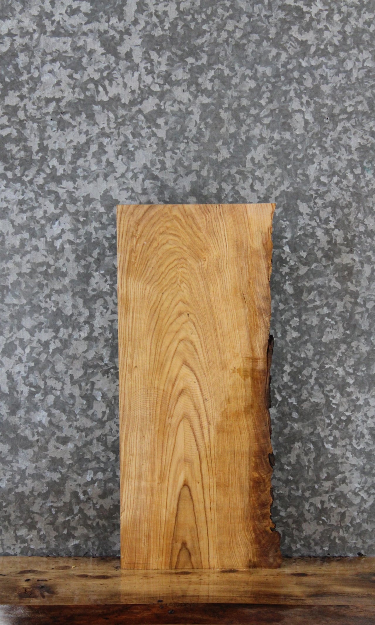 Partial Live Edge Ash Console Table/Shelf/Desk Slab 13051