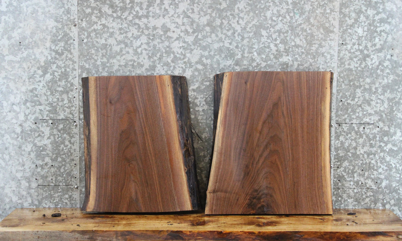 2- Black Walnut Live Edge Charcuterie Board/Taxidermy Slab/Lumber 13083-13084