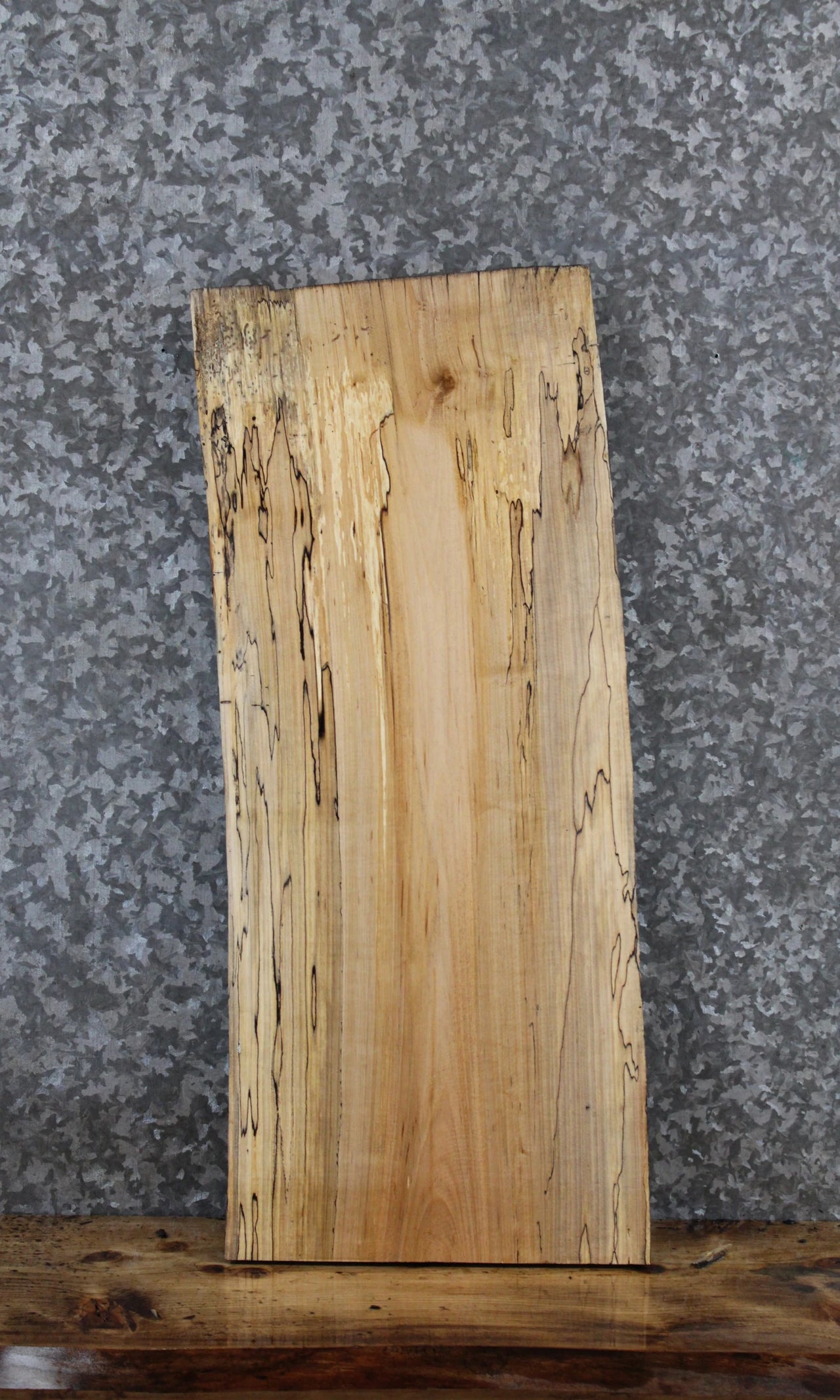 Spalted Maple Live Edge Shelf/Charcuterie Slab 13103