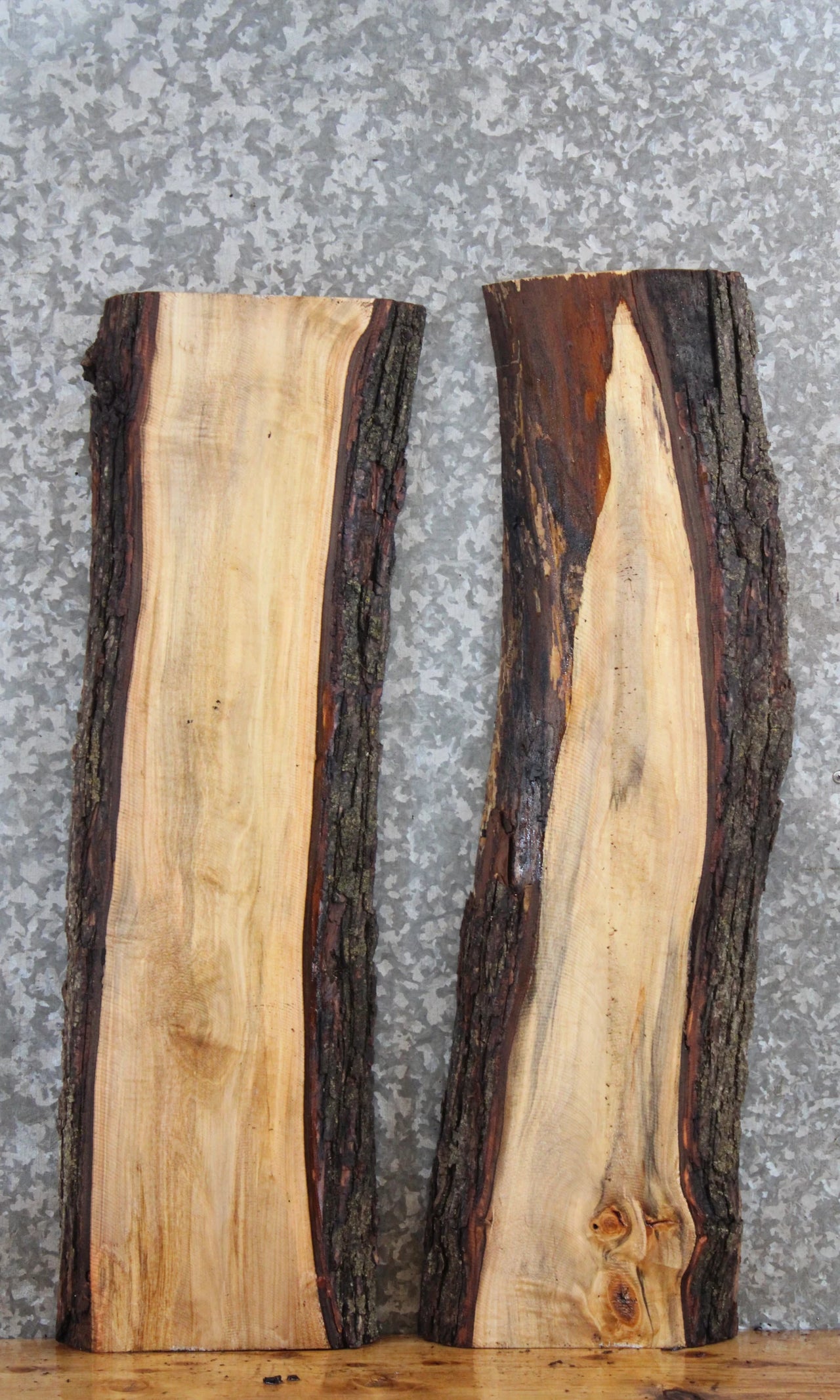 2- Maple Natural Edge Charcuterie Board/Taxidermy Slab CLOSEOUT 13114-13115