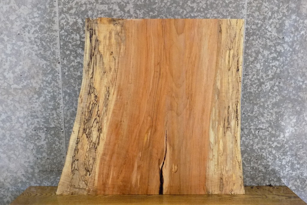 Live Edge Spalted Maple Rustic Computer Desk/Table Top Slab 13128