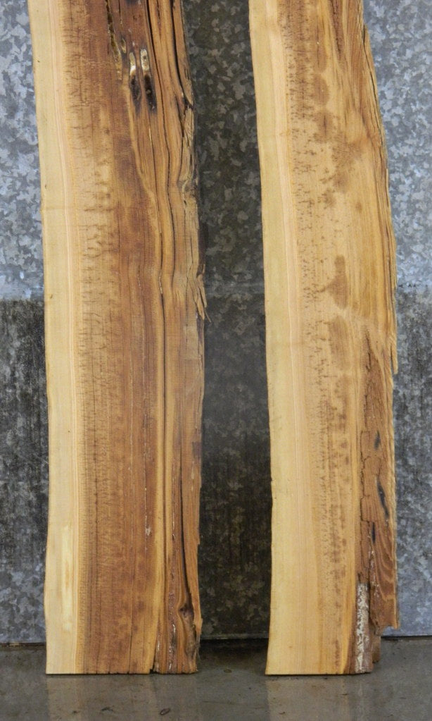 2- Live Edge Rustic Ash Epoxy Project/Table Top Slabs CLOSEOUT 132-133