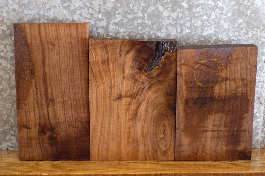 3- Kiln Dried Reclaimed Black Walnut Craft Pack/Lumber Boards 13267-13269