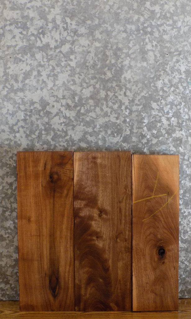 3- Reclaimed Kiln Dried Black Walnut Craft Pack/Lumber Boards 13270-13272