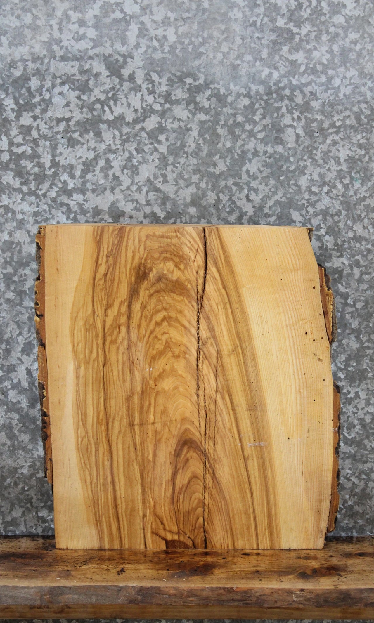 Live Edge Ash End Table Slab, Lumber Board 13301