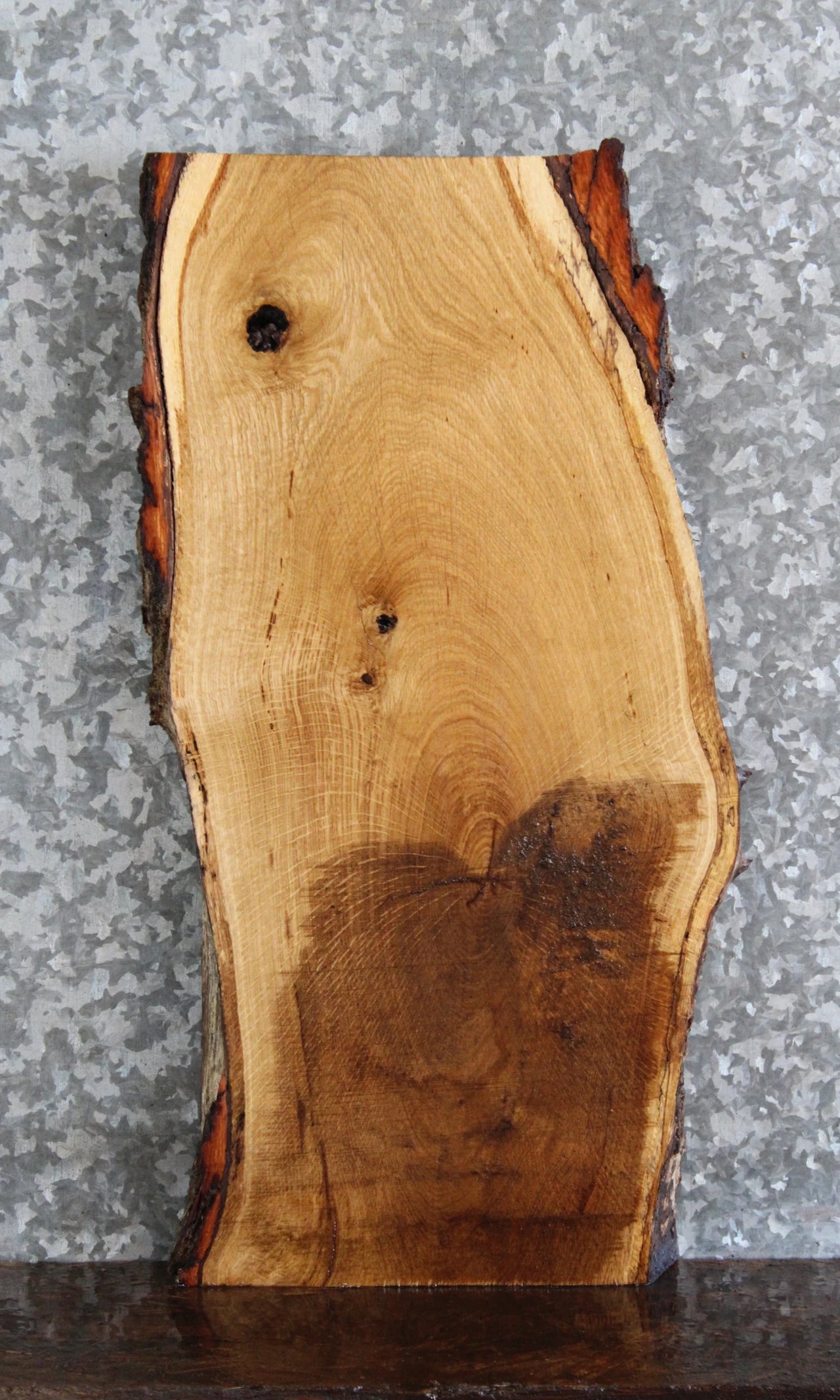 Live Edge Red Oak End Table/Charcuterie Board Slab 13310
