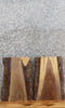 Thumbnail for 2- Live Edge Black Walnut Charcuterie/Cutting Board Slabs 13338-13339