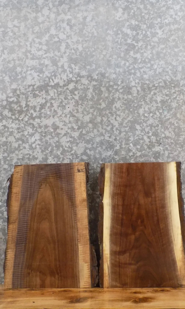 2- Live Edge Black Walnut Charcuterie/Cutting Board Slabs 13338-13339