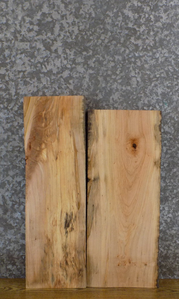 2- Kiln Dried Maple Reclaimed Lumber Pack/Wall Shelf Slabs 13351