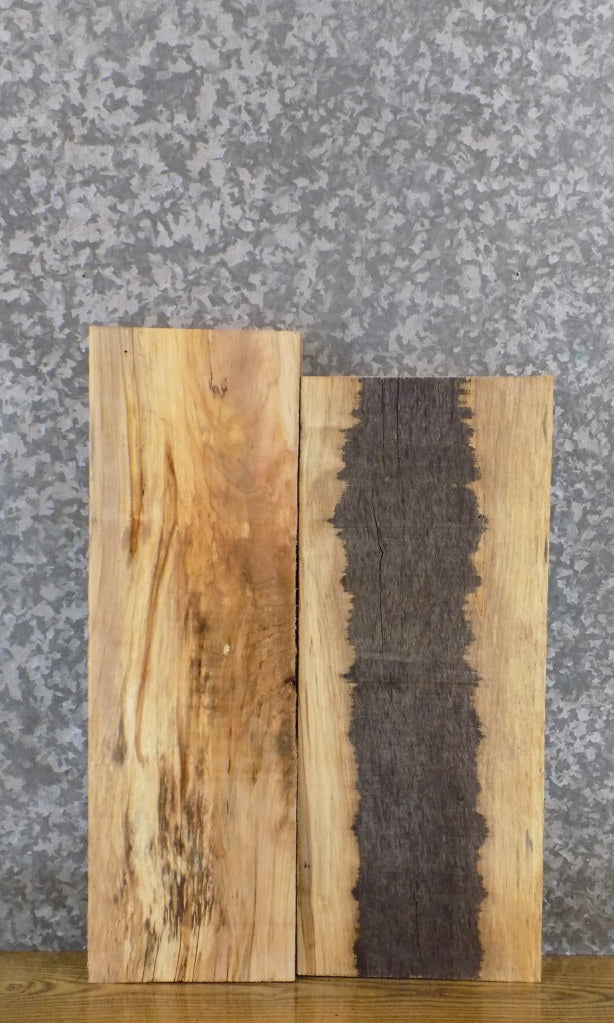 2- Kiln Dried Maple Reclaimed Lumber Pack/Wall Shelf Slabs 13351