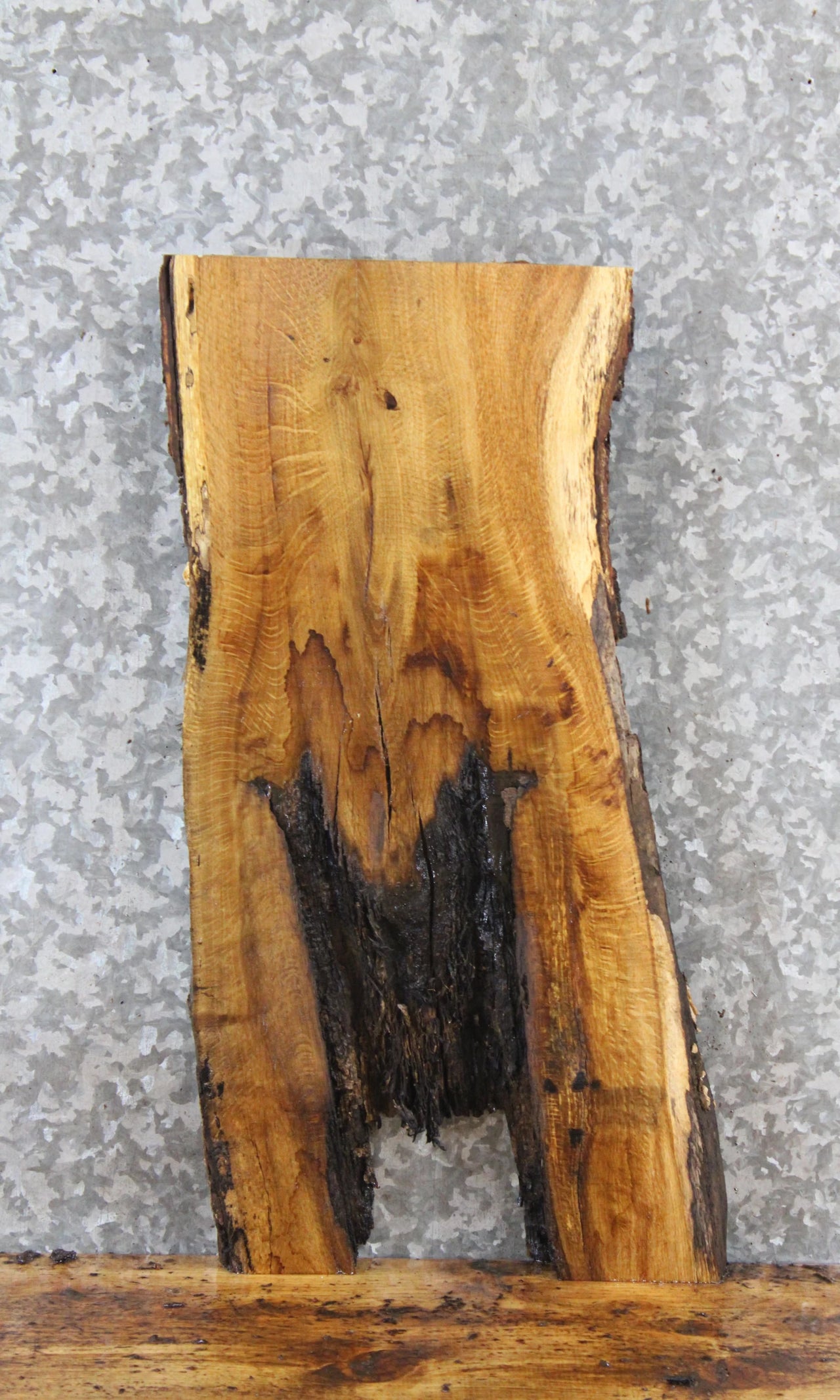 Live Edge White Oak End Table Top/Charcuterie Board Slab 13364