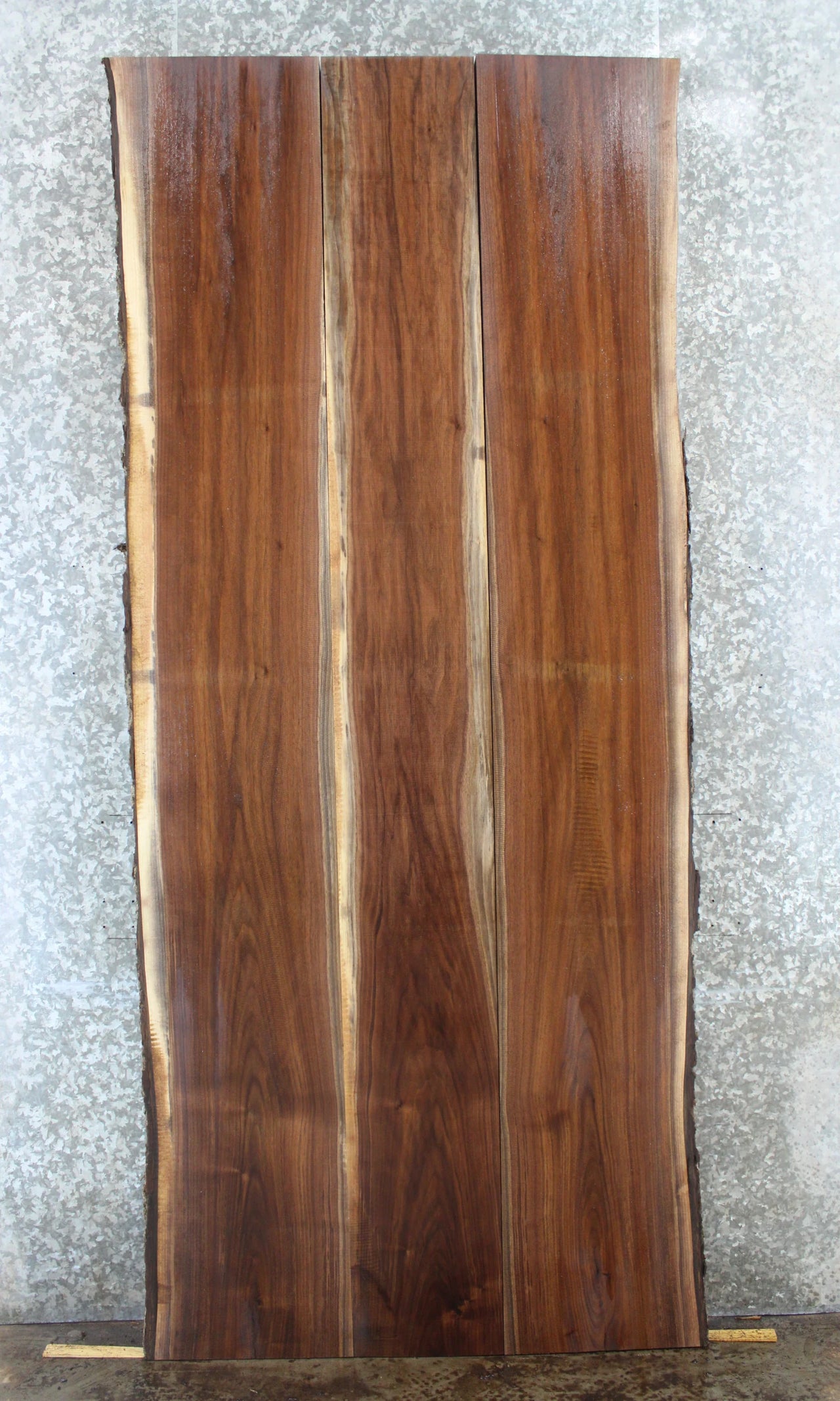 3- Live Edge Bookmatched Black Walnut Kitchen/Dining Table Top 134-136