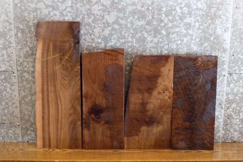 4- Black Walnut Reclaimed Kiln Dried Lumber Boards/Craft Pack 13509-13510