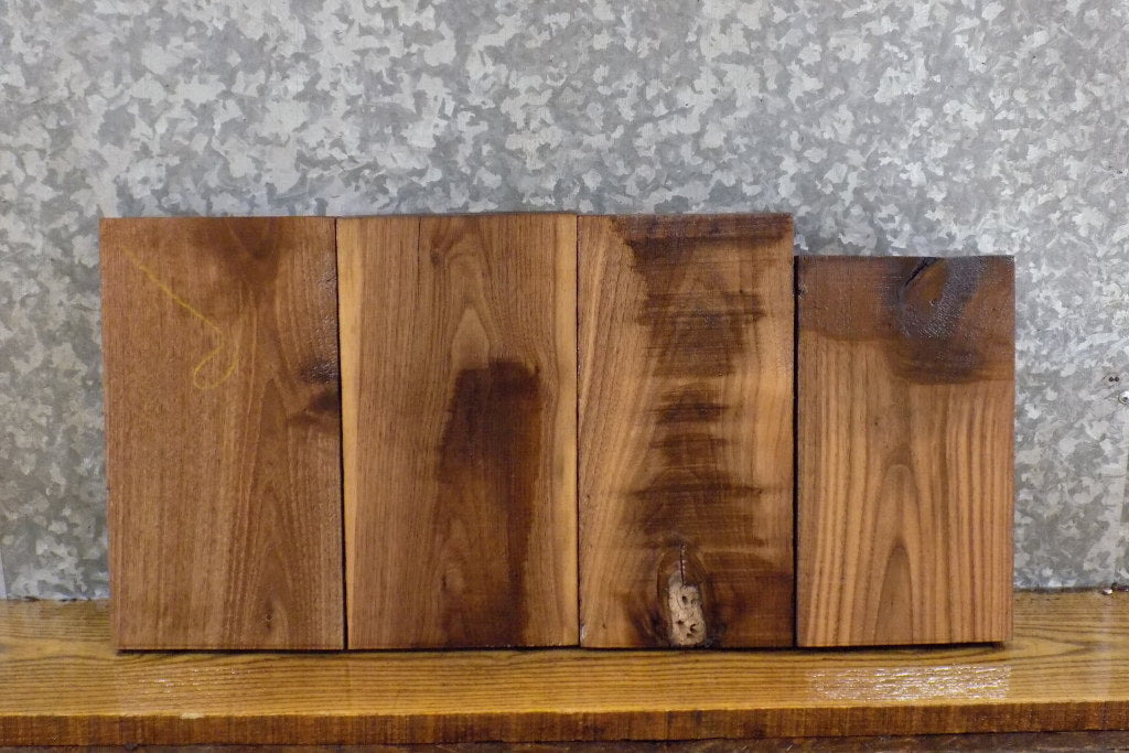 4- Kiln Dried Black Walnut Salvaged Lumber Boards/Craft Pack 13515-13516