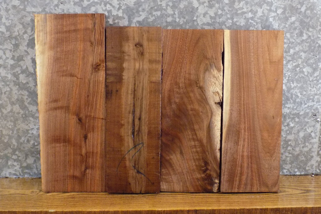 4- Kiln Dried Black Walnut Rustic Lumber Boards/Craft Pack 13519-13520