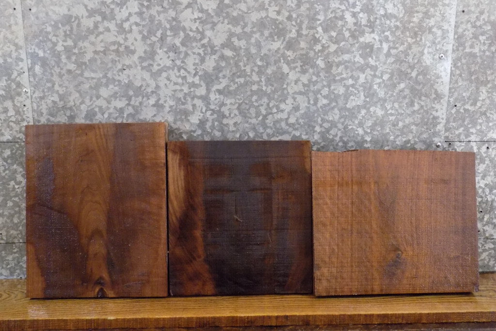 3- Black Walnut Reclaimed Kiln Dried Craft Pack/Lumber Boards 13523-13525