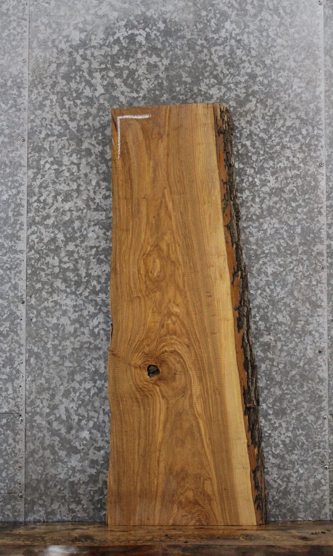 Live Edge Ash Wall Shelf/Side Table Top 1374