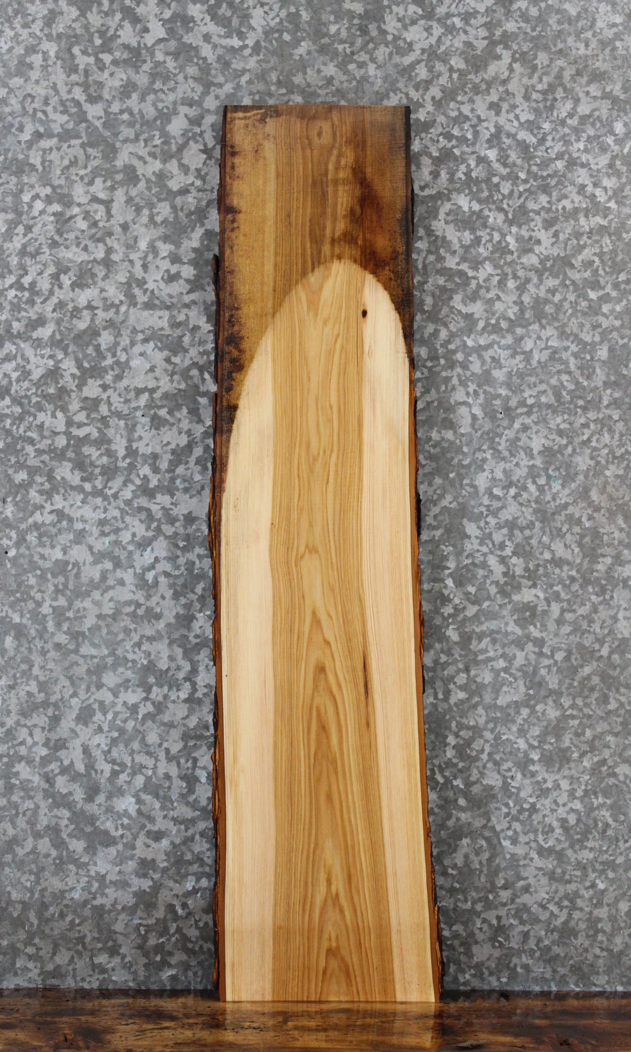 Live Edge Hickory Wall Shelf/Side Table Slab 1374