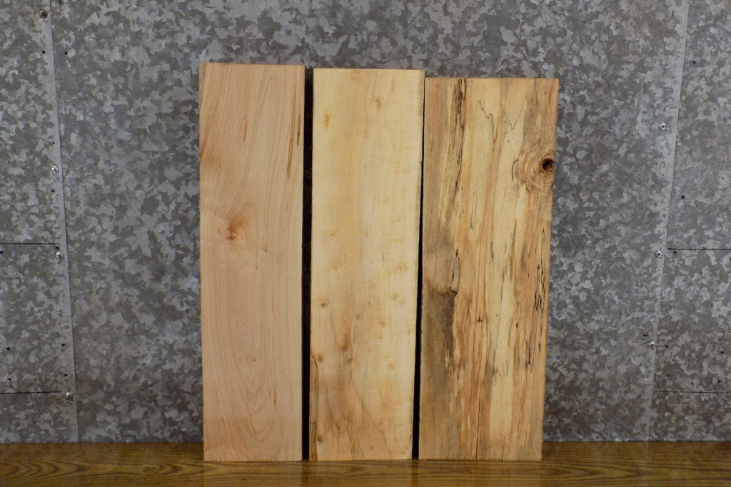 3- Reclaimed Maple Kiln Dried Lumber Boards/Wood Shelf Slabs 13760
