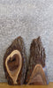 Thumbnail for 2- Salvaged Live Edge Bark Black Walnut Craft Pack Wood Slabs 13762-13763