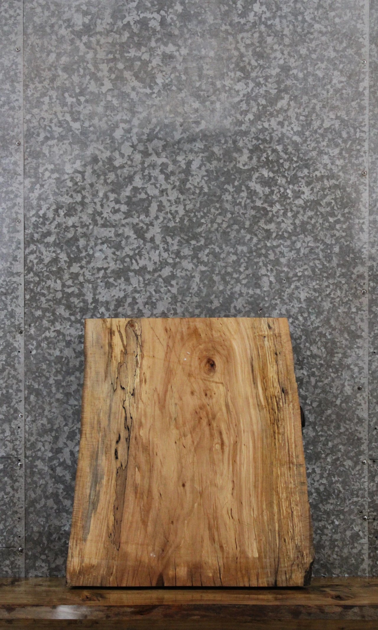Spalted Maple Live Edge End Table Slab 13767
