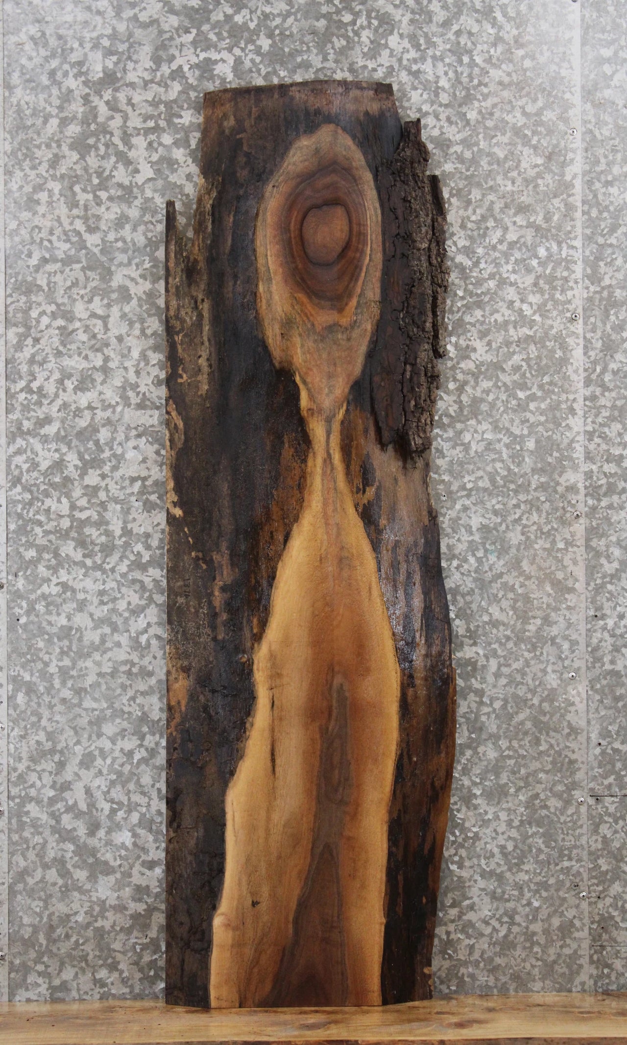 Live Edge Black Walnut Side Table/Wall Shelf Wood Slab 1376