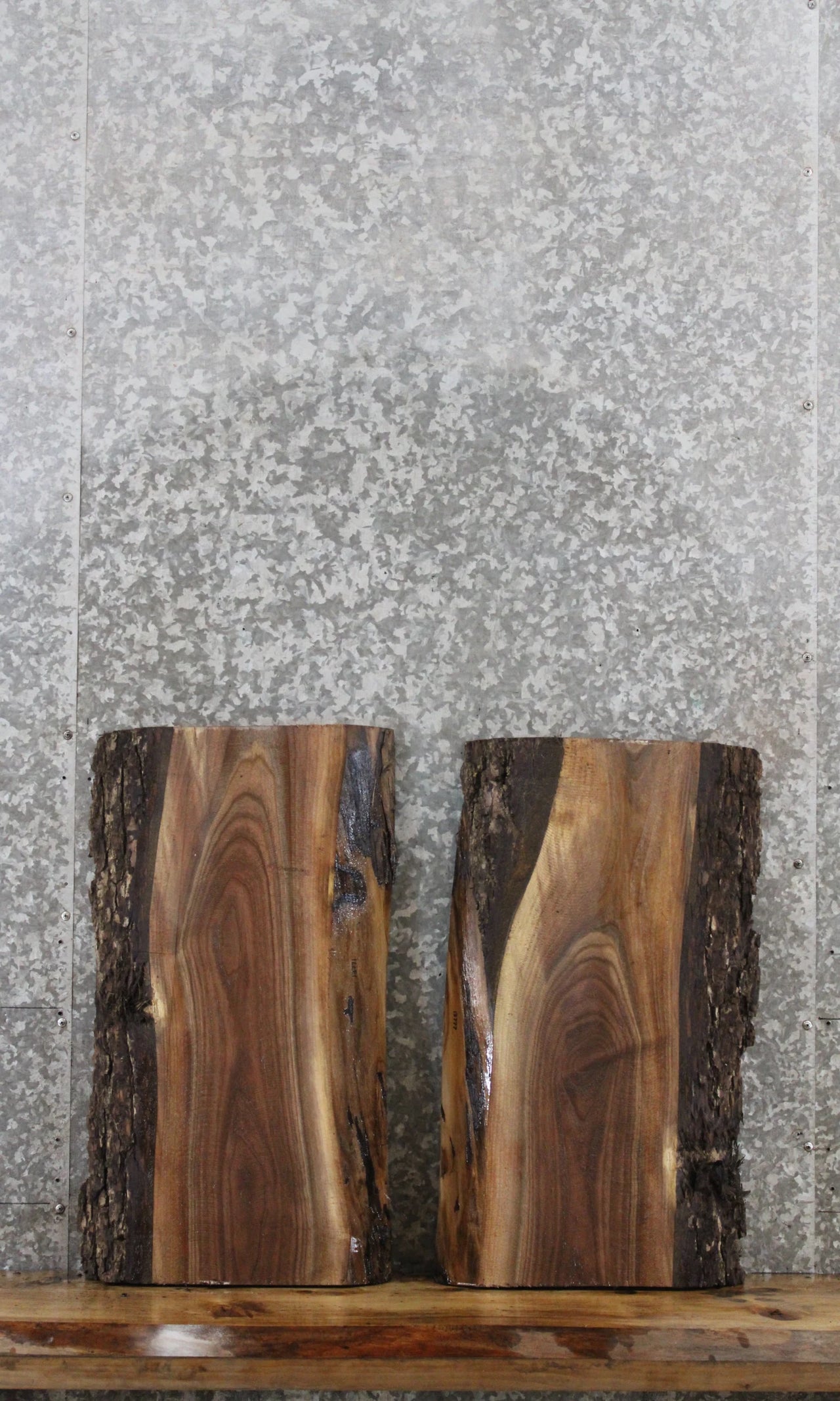 2- Black Walnut Live Edge Charcuterie Boards 13771,13777