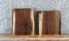 Thumbnail for 2- Live Edge Black Walnut Shelf Slabs 13783-13784