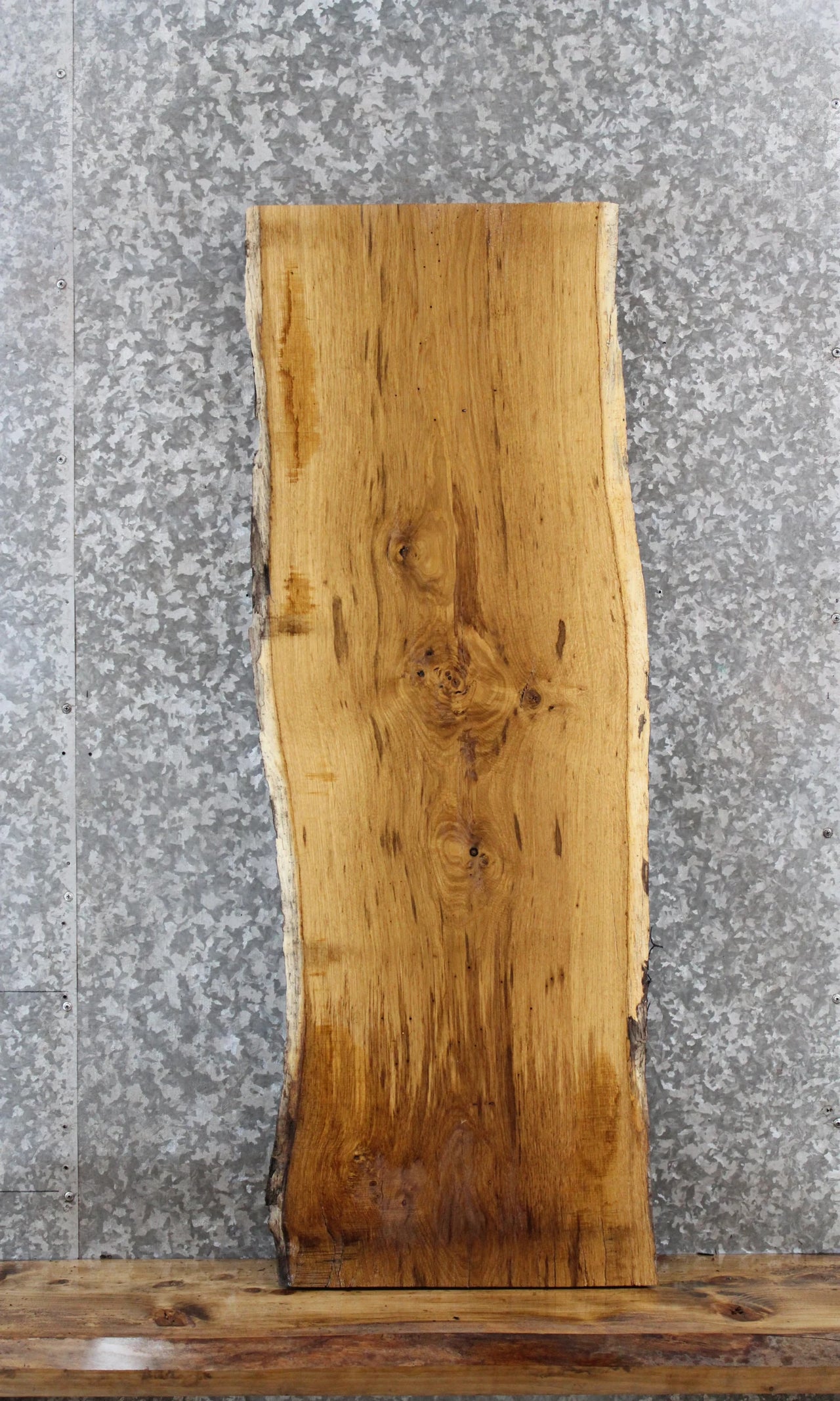 White Oak Live Edge Mantel/Console Table Top 1395