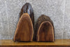 Thumbnail for 2- Reclaimed Black Walnut Oval Cut Live Edge Craft Pack Slabs 13990-13991