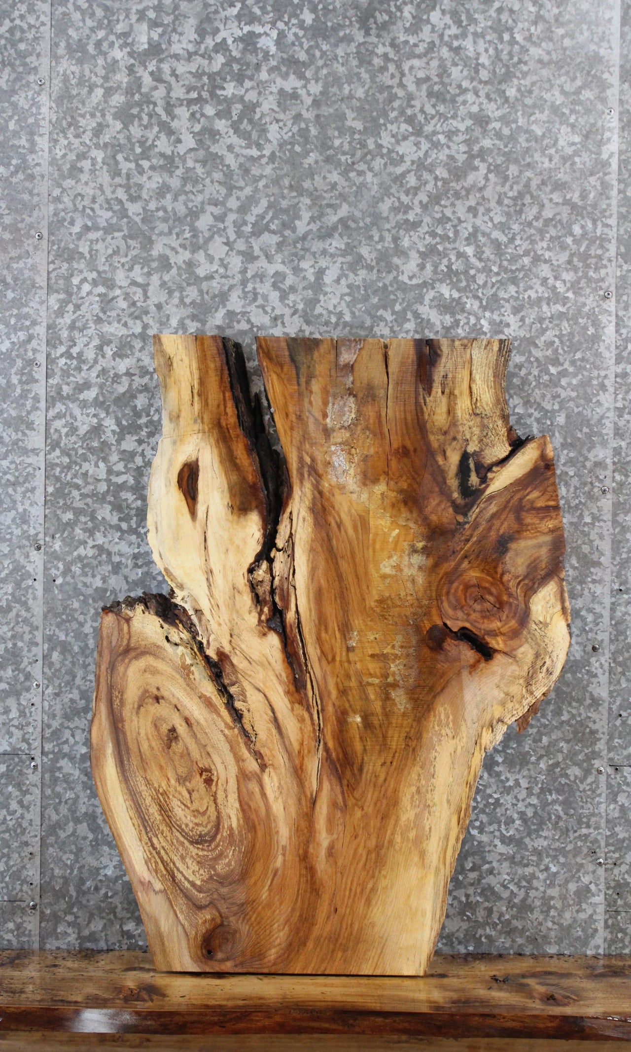 Figured Hard Maple Live Edge Charcuterie/End Table Top 1400