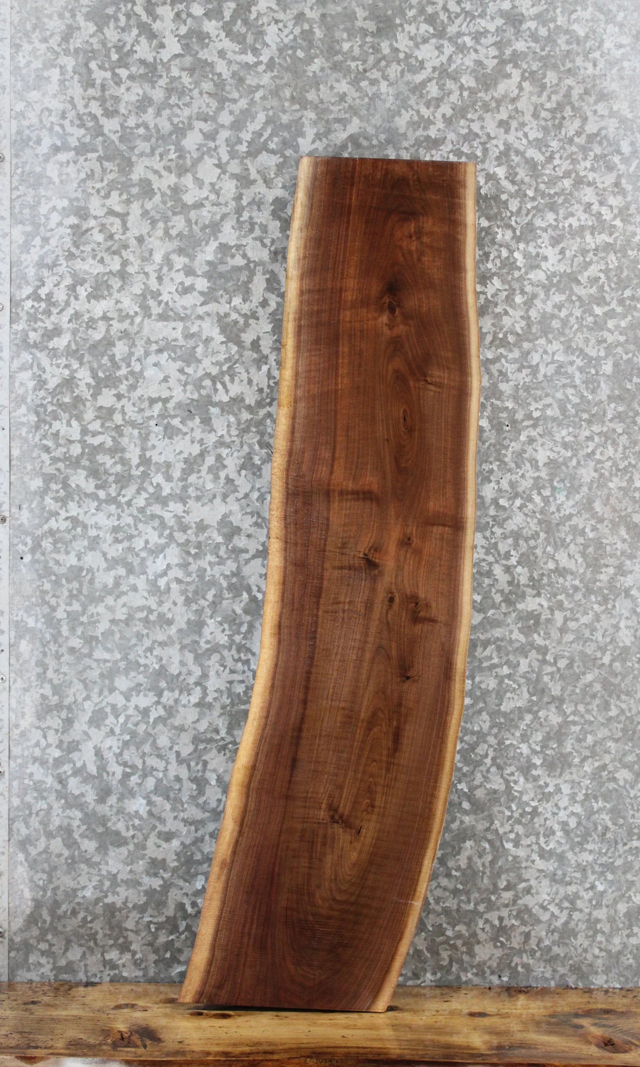 Black Walnut Live Edge Charcuterie/Taxidermy Slab 1421