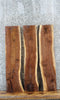 Thumbnail for 3- Bookmatched Live Edge Black Walnut Dining Table Top Slabs 1433-1435